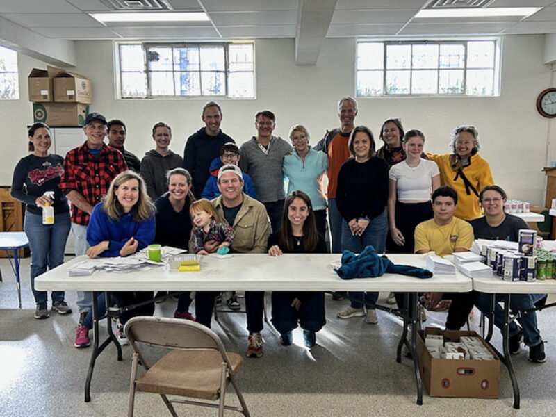 Group of church members smiling together