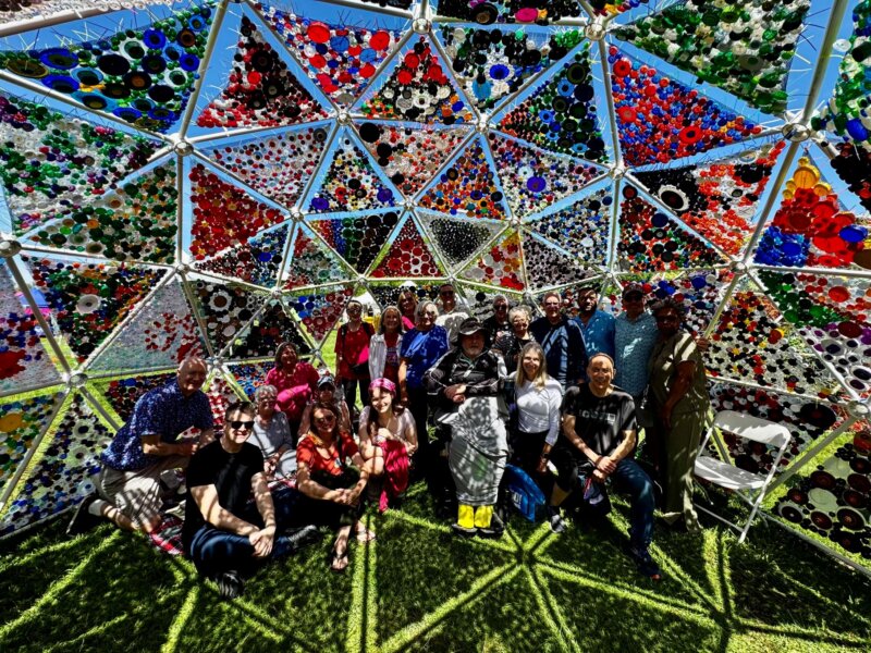 Earth Day Picnic in a Geodesic Dome